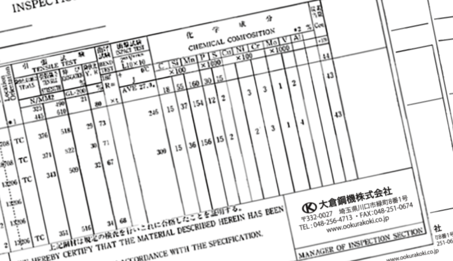 検査・管理体制